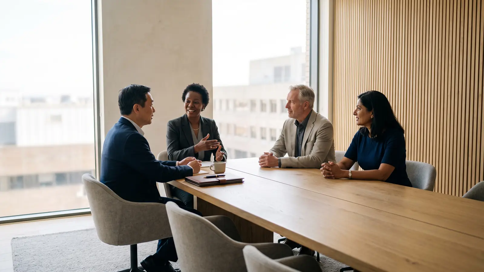 Senior executives in a Melbourne boardroom